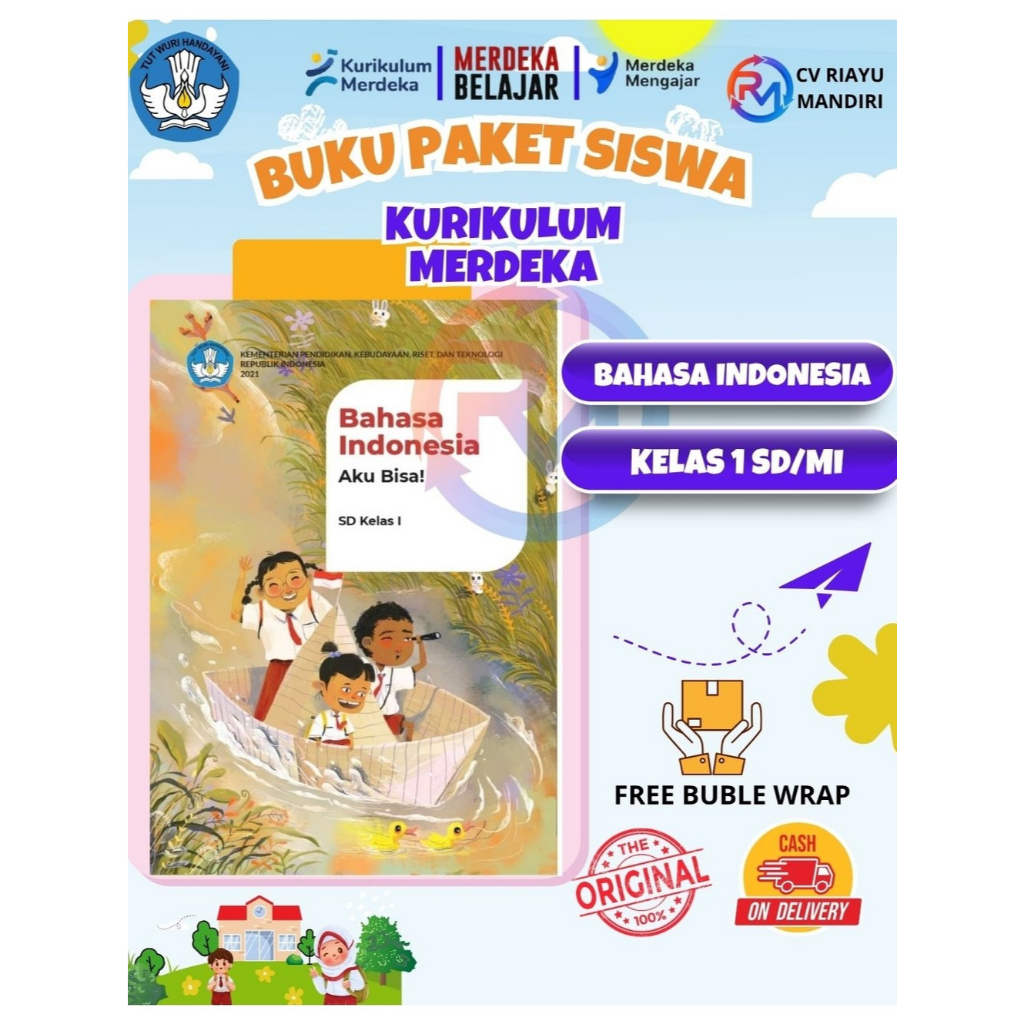 Jual Buku Paket Siswa Bahasa Indonesia Kelas 1 SD/MI Kurikulum Merdeka ...