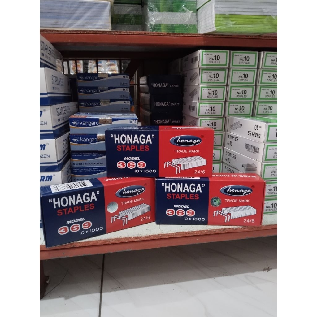 Jual (1 SLOP) ISI STAPLES HONAGA 24/6 | ISI STAPLES HONAGA BESAR ISI ...