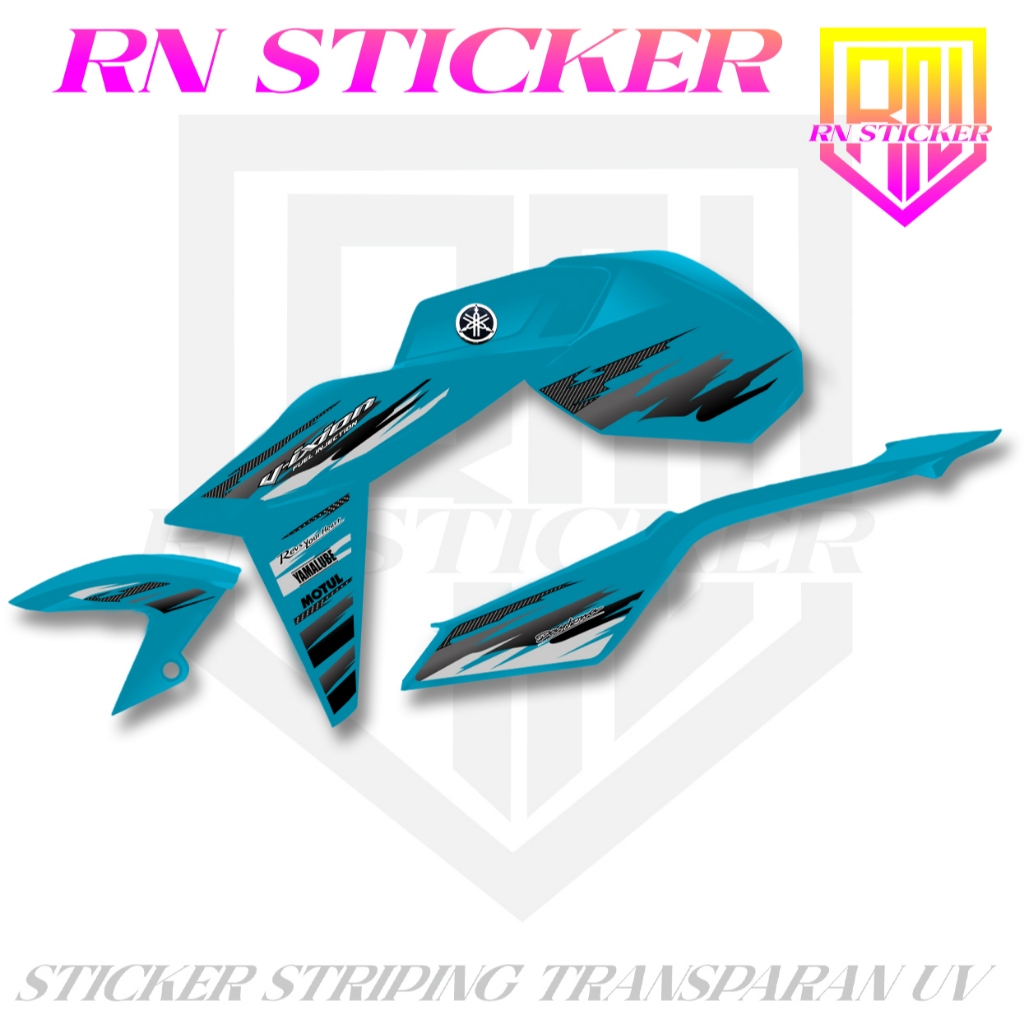 Jual Striping Vixion Advance Transparan Sticker Simpel Motip Gradasi ...
