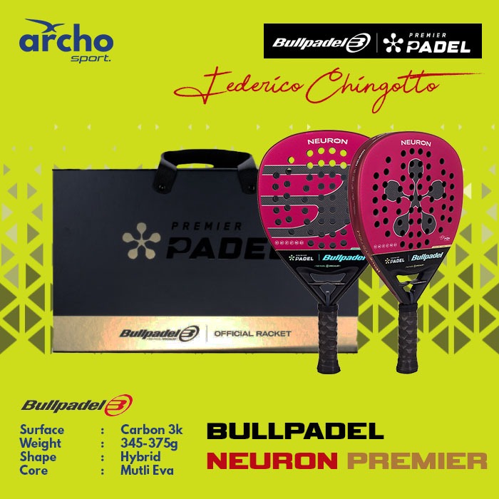 Jual BULLPADEL Neuron Premier 2025 FEDERICO CHINGOTTO Padel Racket ...