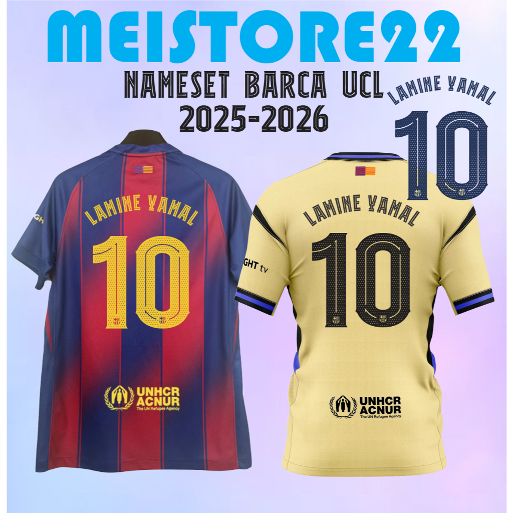 Jual MS22 NAMESET BARCA 2025-2026 BAHAN DTF BISA PRESS SENDIRI PAKE ...