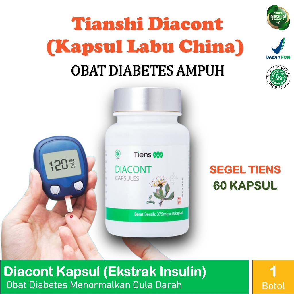 Diacont Kapsul Labu China Obat Diabet Dan Menurunkan Kadar Gula Darah Ampuh Menjaga Gula Darah