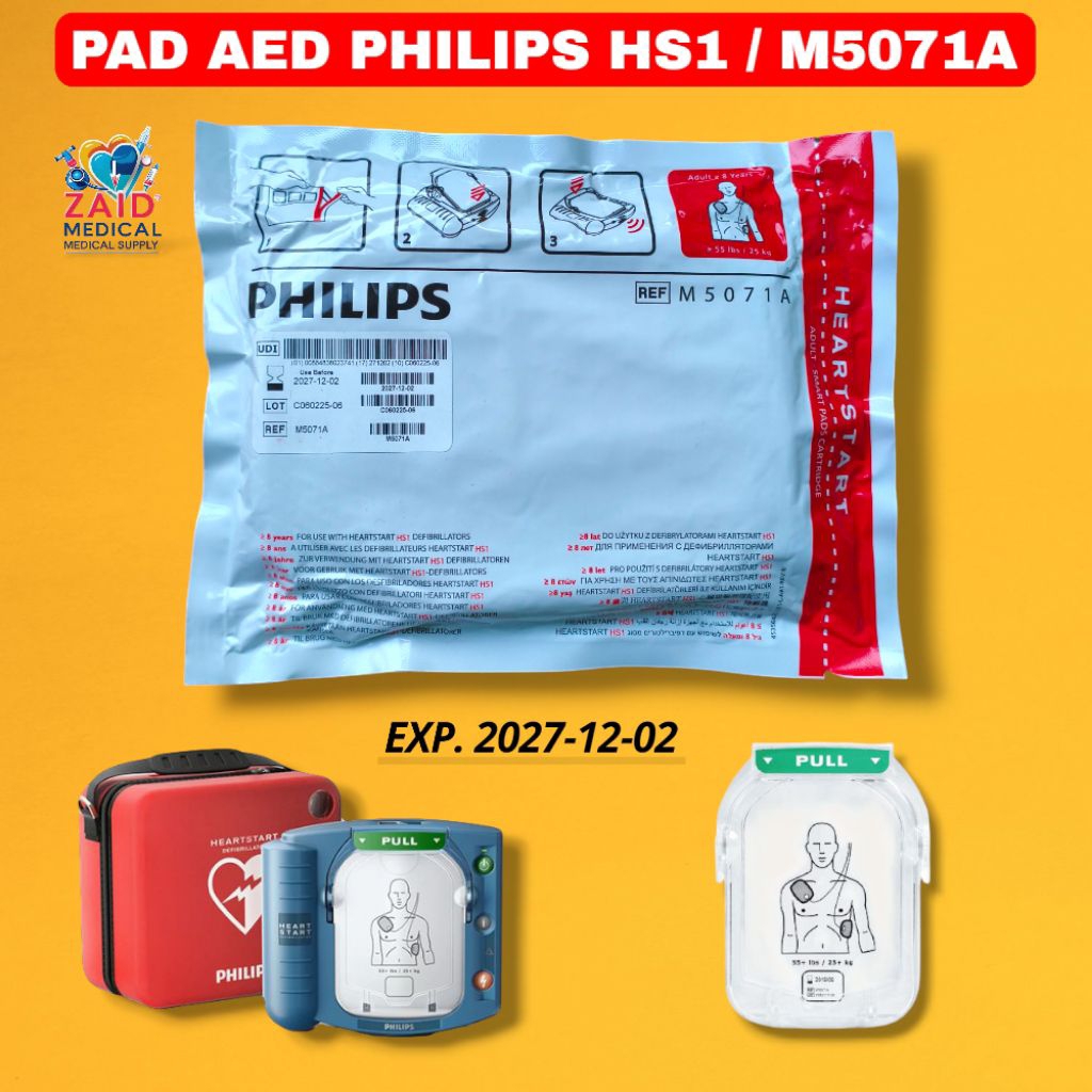 Jual Pad AED Philips Hs1 M5071A/ Pads AED Heartstart Philips HS1 Epx ...