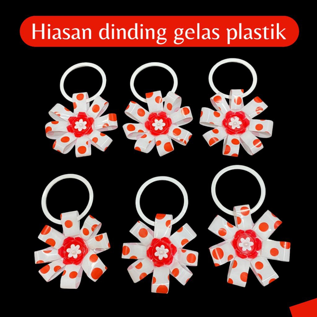 prakarya Hiasan dinding/jendela dari gelas plastik harga satuan
