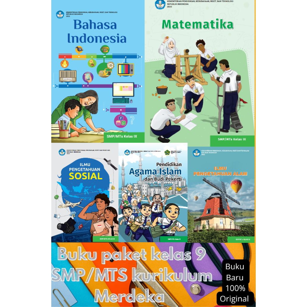 Jual BUKU PAKET MAPEL BAHASA INDONESIA KELAS 9 SMP/MTS kurikulum ...