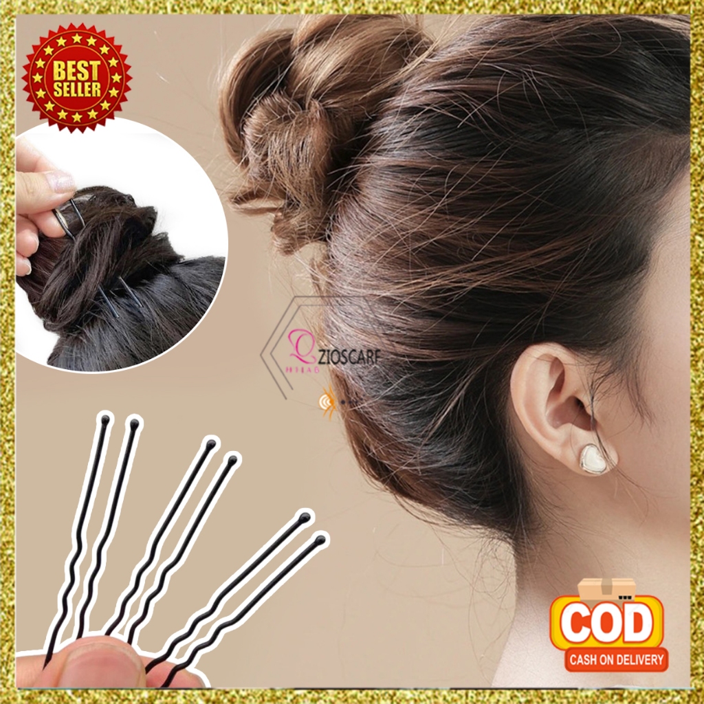 Jual Bobby Pin Jepit Rambut Poni Sanggul Pin Lidi Model U Isi 50 Pcs ...