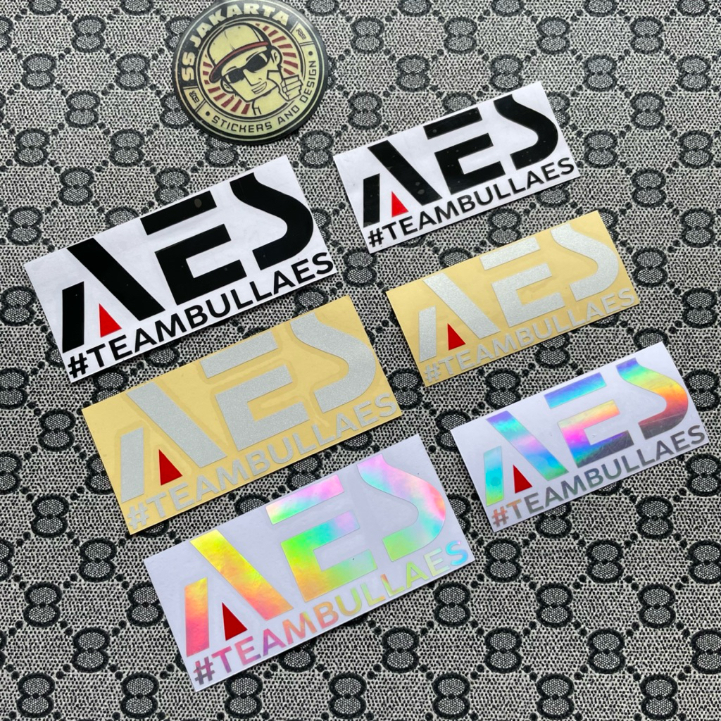 Jual Sticker Stiker AES TEAMBULLAES Cutting | Shopee Indonesia