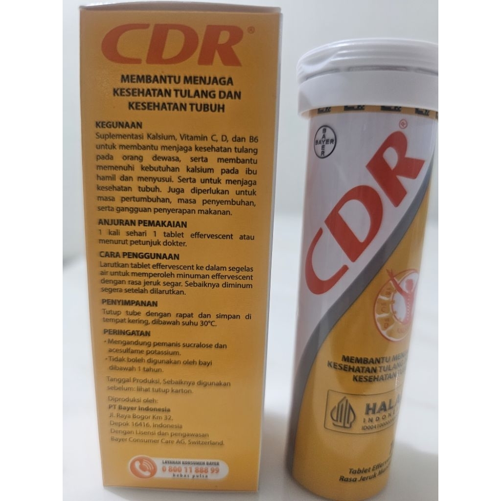 Jual CDR Multivitamin Tablet Effervescent isi 10 dan isi 15 rasa jeruk ...