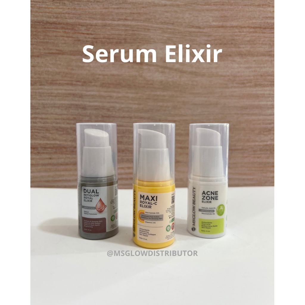 Jual MS GLOW ELIXIR BOOSTER DUAL RETIGLOW ROYAL | MAXI ROYAL-C | ACNE ...