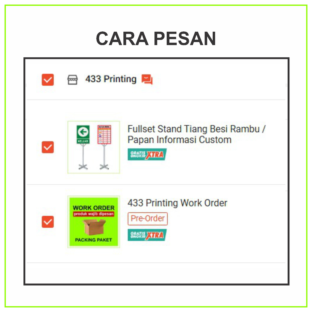 Jual Fullset Stand Tiang Besi Rambu / Papan Informasi Custom | Shopee ...