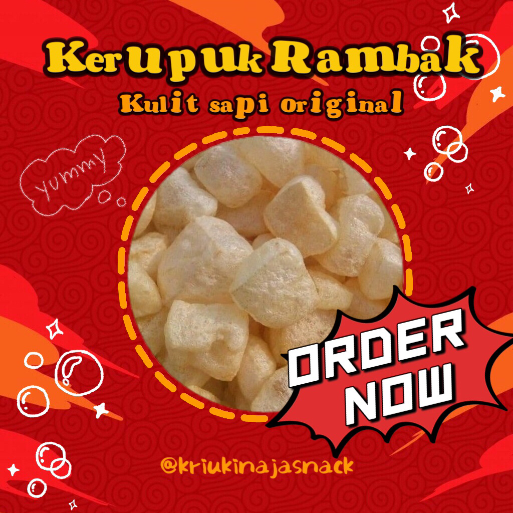 Jual Kerupuk Rambak Original/Dorokdok original 100g | 250g| 500g ...