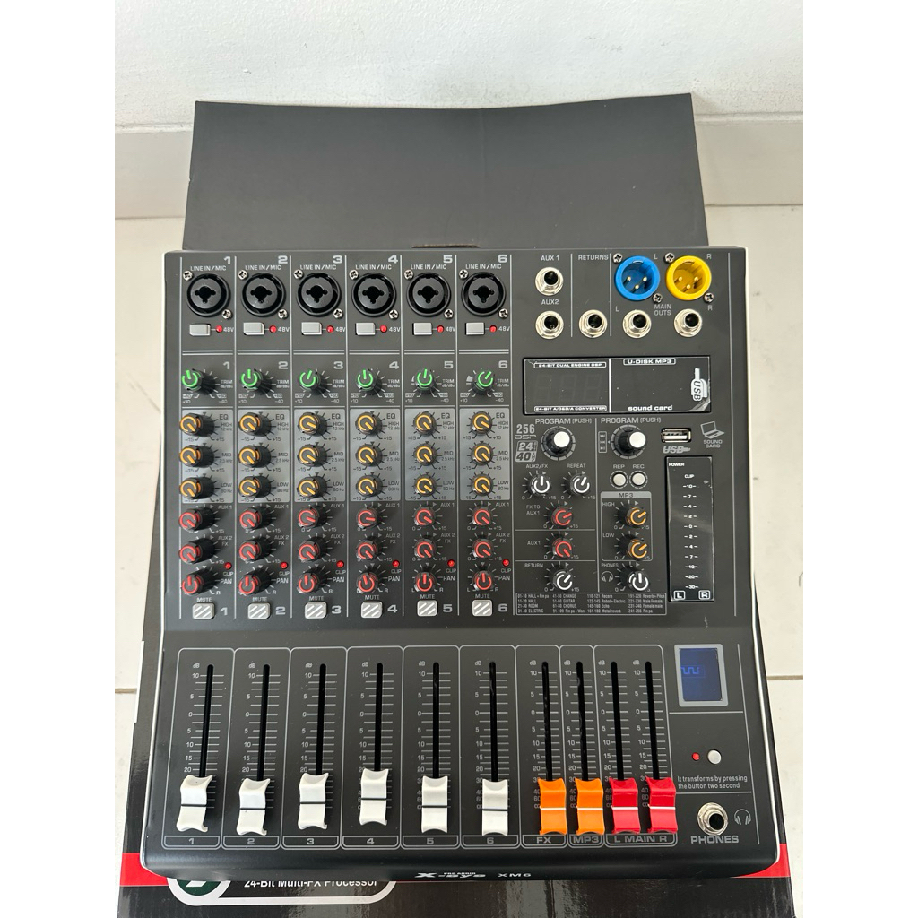 Jual Mixer 6 Channel XSYS Tipe XM-6 (256 DSP) | Shopee Indonesia