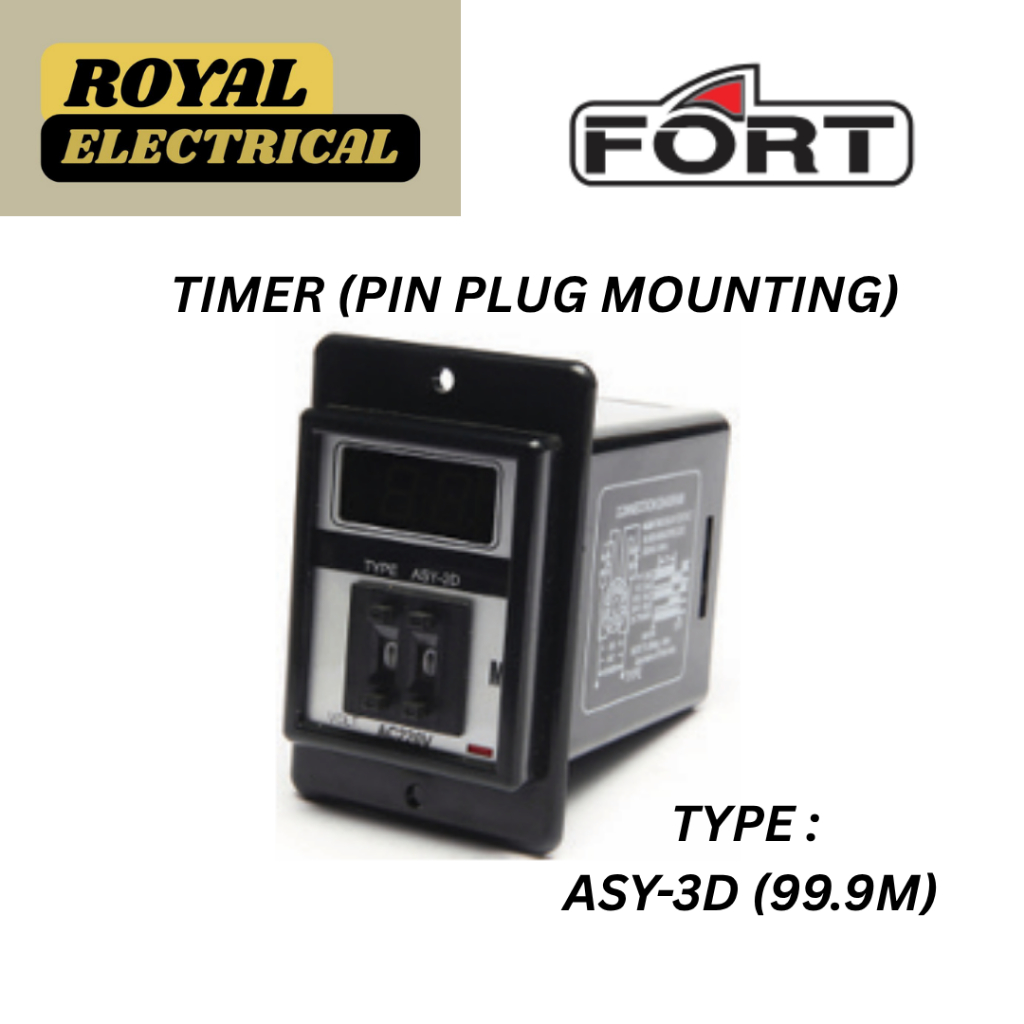 Jual FORT TIMER (PIN PLUG MOUNTING) - ASY-3D (99.9M) | Shopee Indonesia