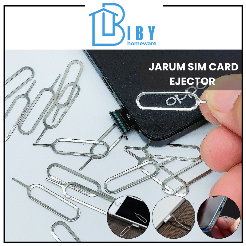 Jual BIBY Jarum Sim Card Ejector Pembuka Sim Card Tusukan Kartu Hp Try ...