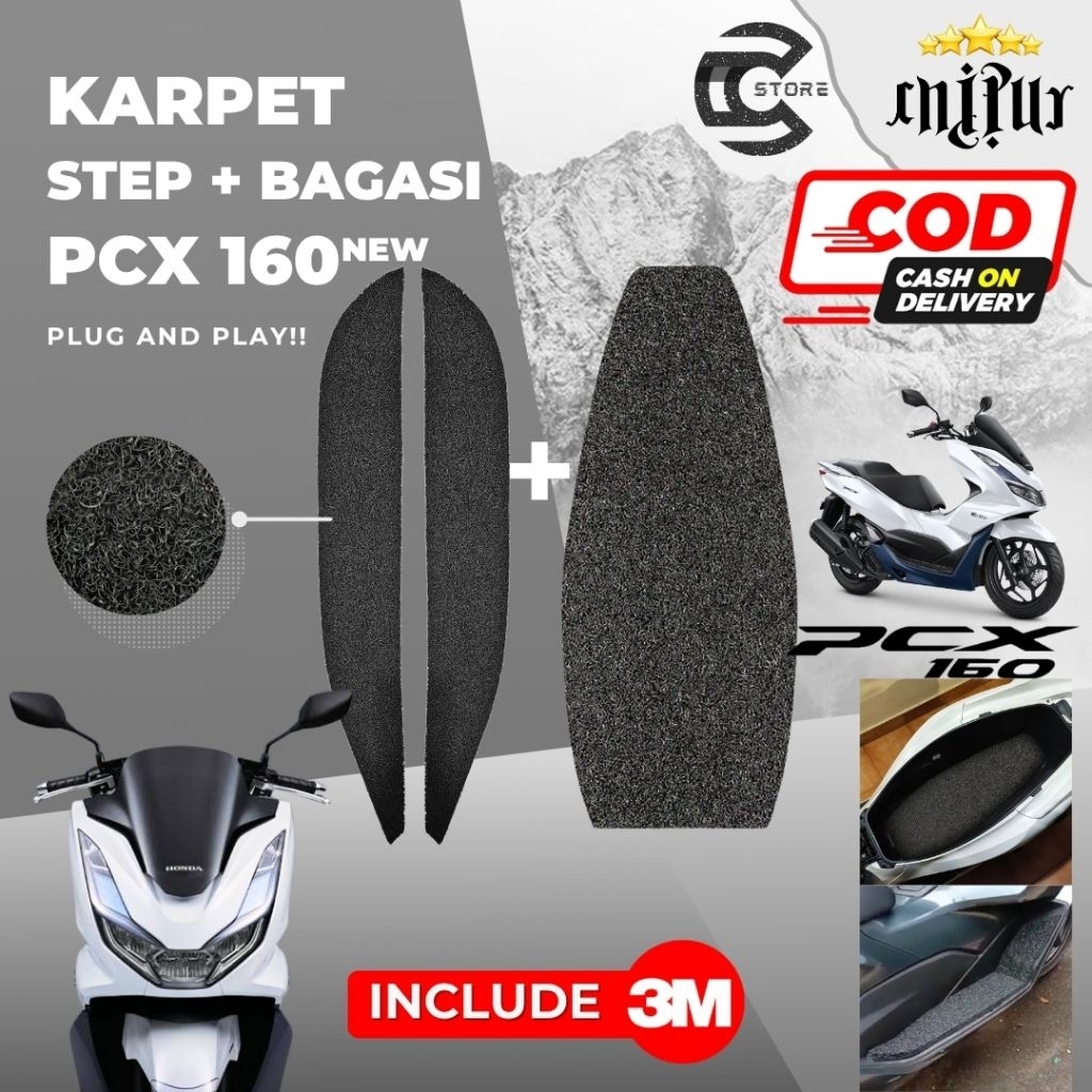 Jual Karpet Bagasi PCX 160 New + Step Floor PCX 160 New / Karpet Mie ...