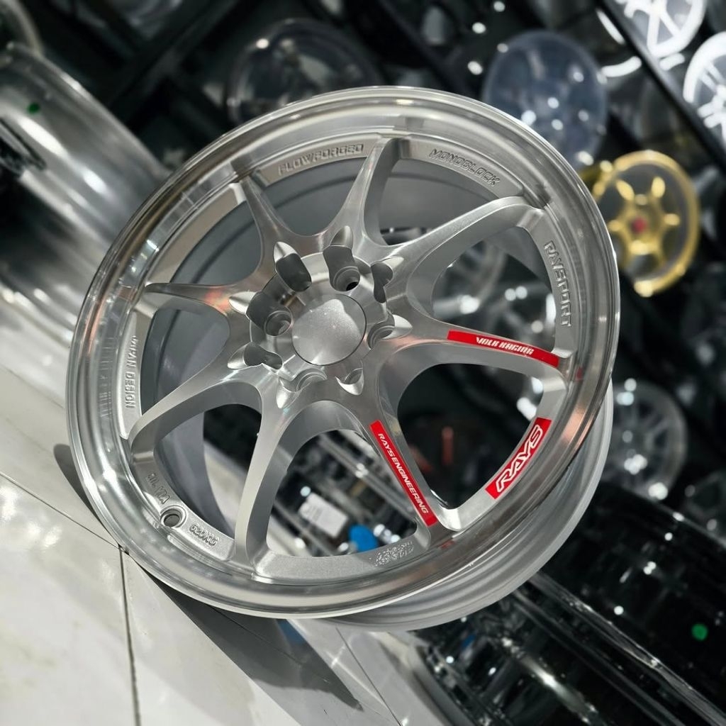 Jual Velg Mobil R16 Rays Ce28, Warna Silver Polish Machine Face, Pcd ...