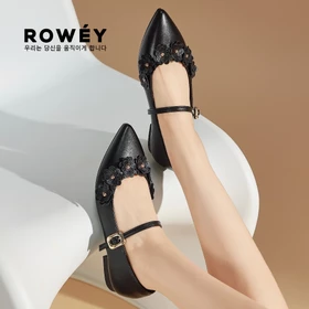 Rowey Sepatu Cewek Flat Shoes Mary Jane Simple Manis Sepatu Cantik Jenifer