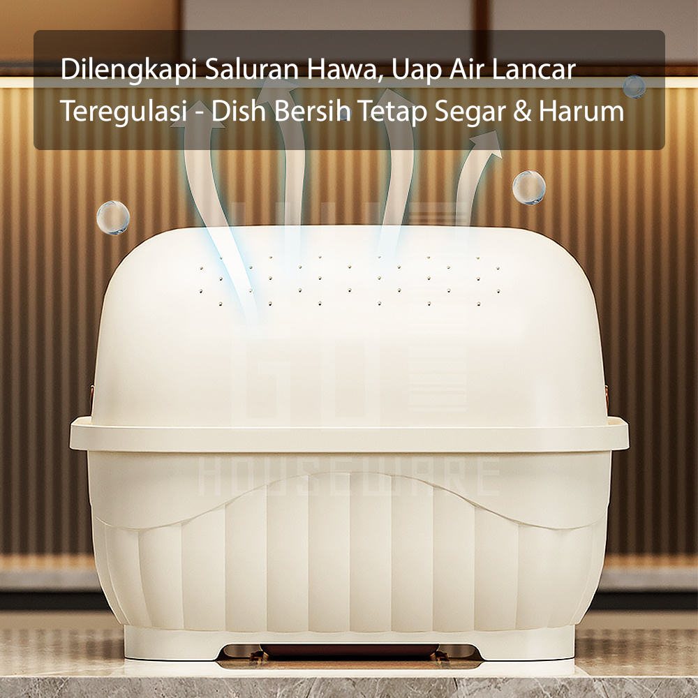 Jual Hugo Houseware Rak Piring Dengan Tirisan Air Rak Dapur Multifungsi ...