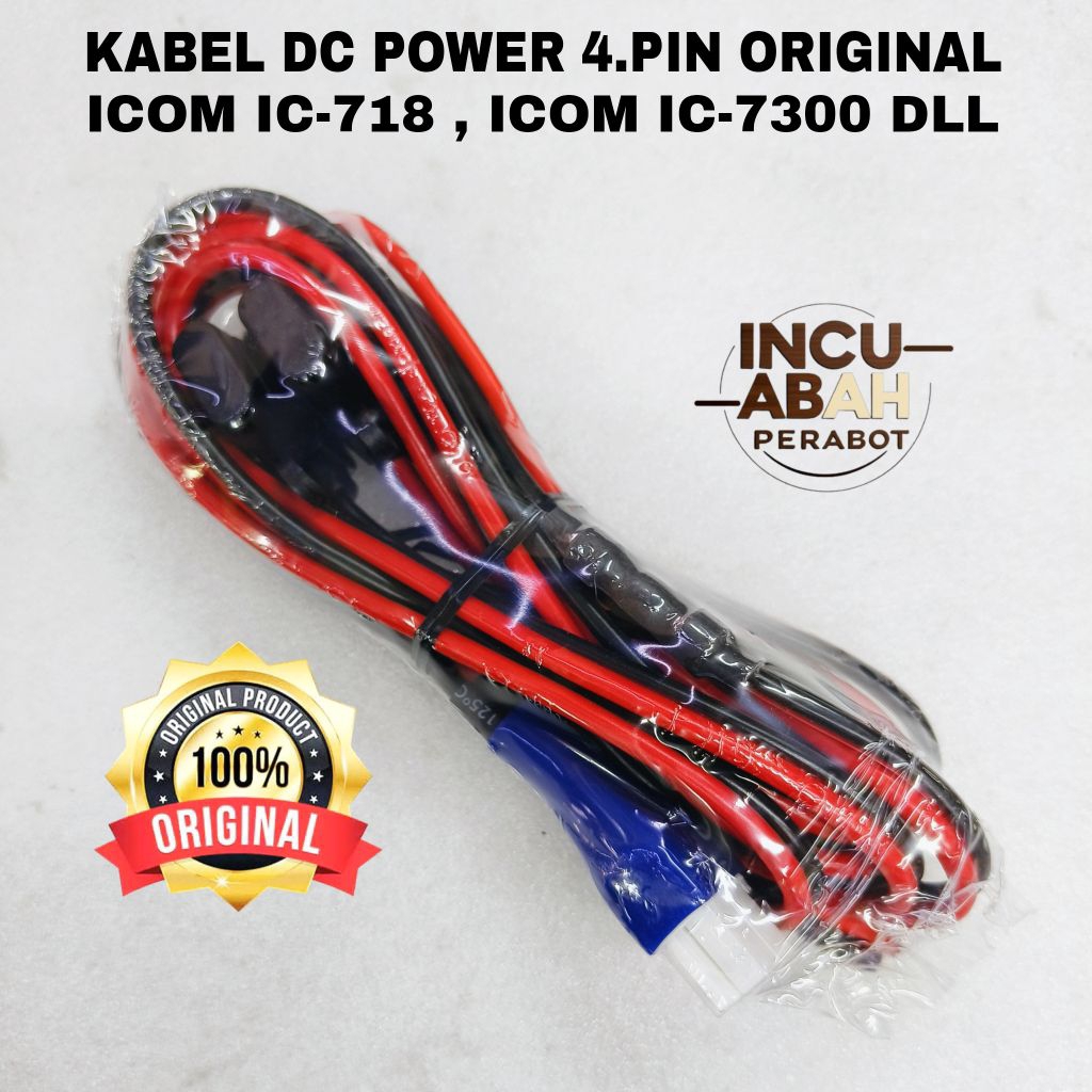 Jual KABEL DC POWER RADIO ICOM IC-718 , ICOM IC-M710 / 4 PIN ( ORIGINAL ...