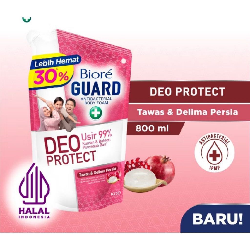 Jual BIORE Deo Protect Tawas & Delima Persia Refill Pouch 800Ml Sabun ...