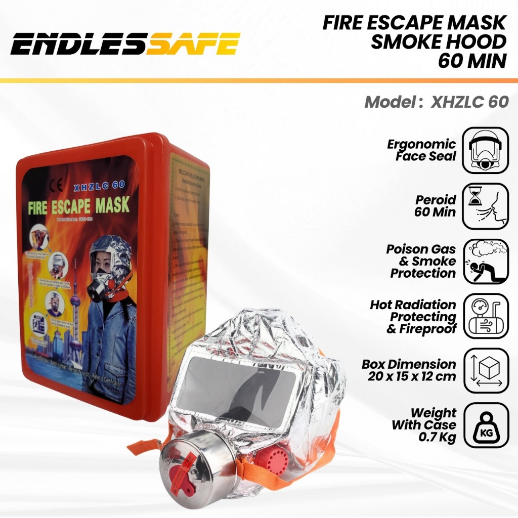 Jual Fire Escape Mask – Smoke Hood Masker Darurat Kebakaran Anti Asap ...