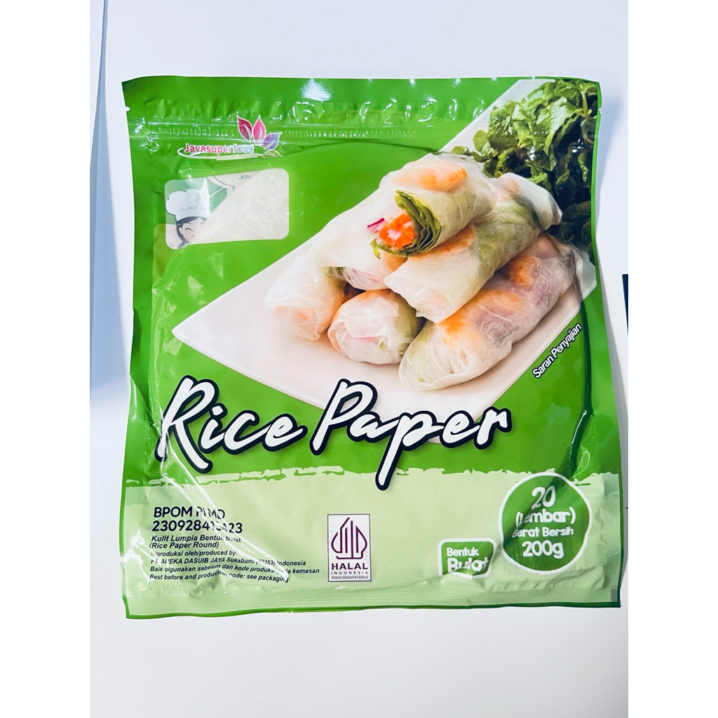 Jual Rice paper bulat 200gr isi 20 lembar | Shopee Indonesia