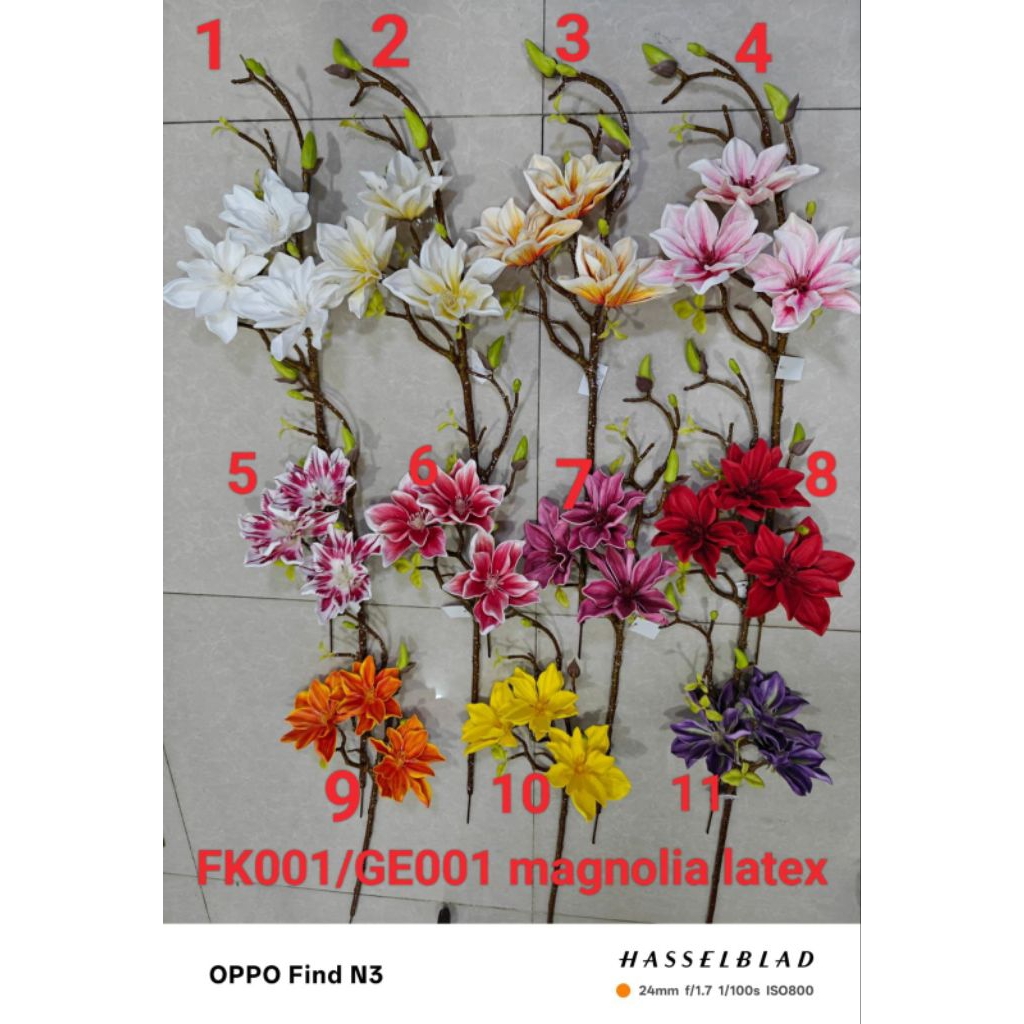 Jual Bunga Magnolia Ranting Latek/Bunga Best seller/Bunga Rangkaian ...