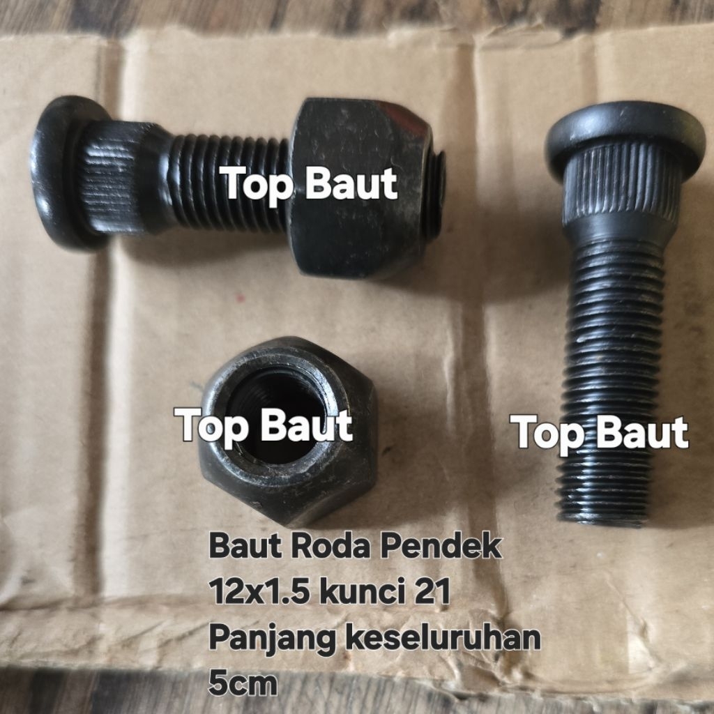 Jual baut roda toyota kijang panjang 6cm baut mur roda kijang panjang ...