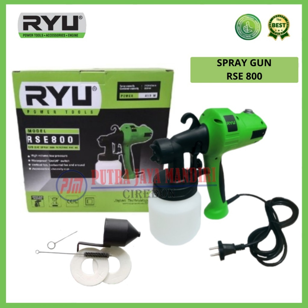 Jual FLASH SALE RYU ALAT SEMPROT CAT SPRAY GUN RSE 800 | Shopee Indonesia