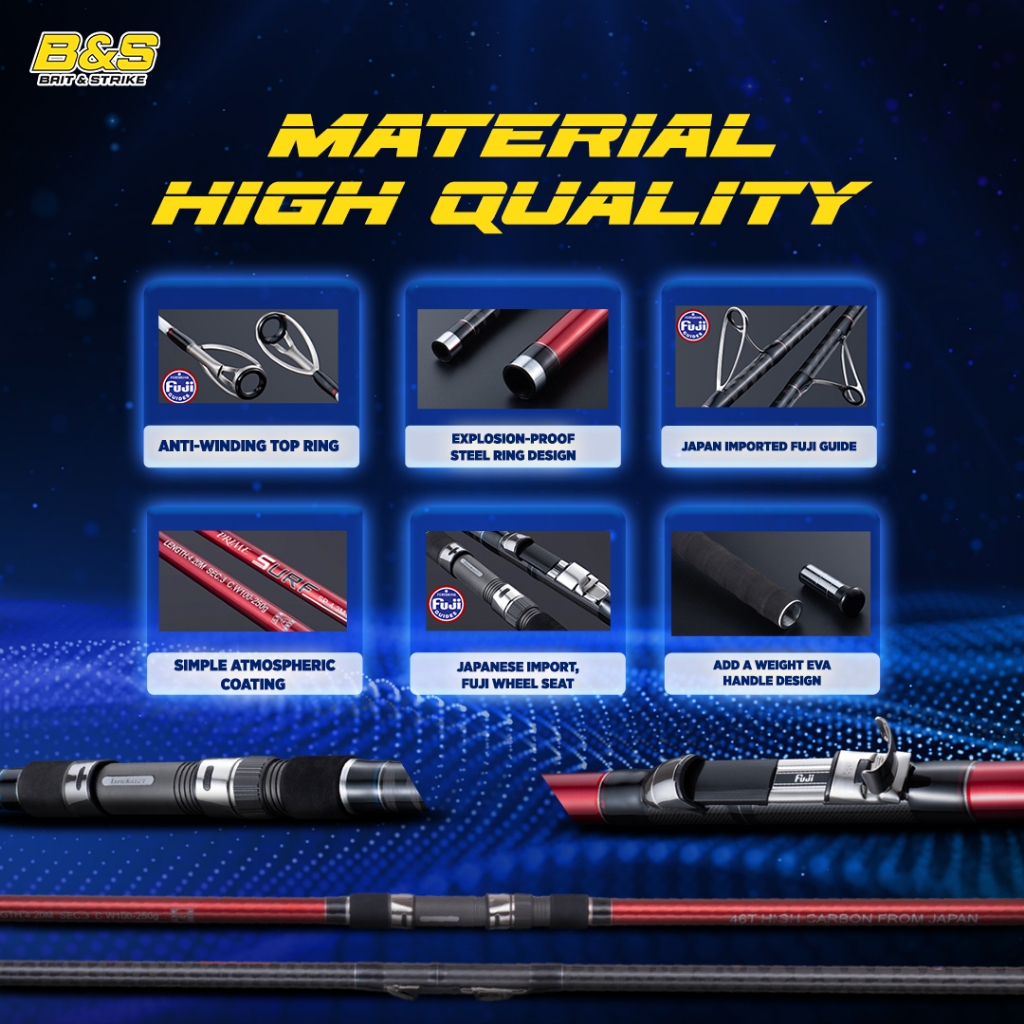 Jual Joran Pancing FUJI Lurekiller Prime Surf SP-4.2M 100-250g