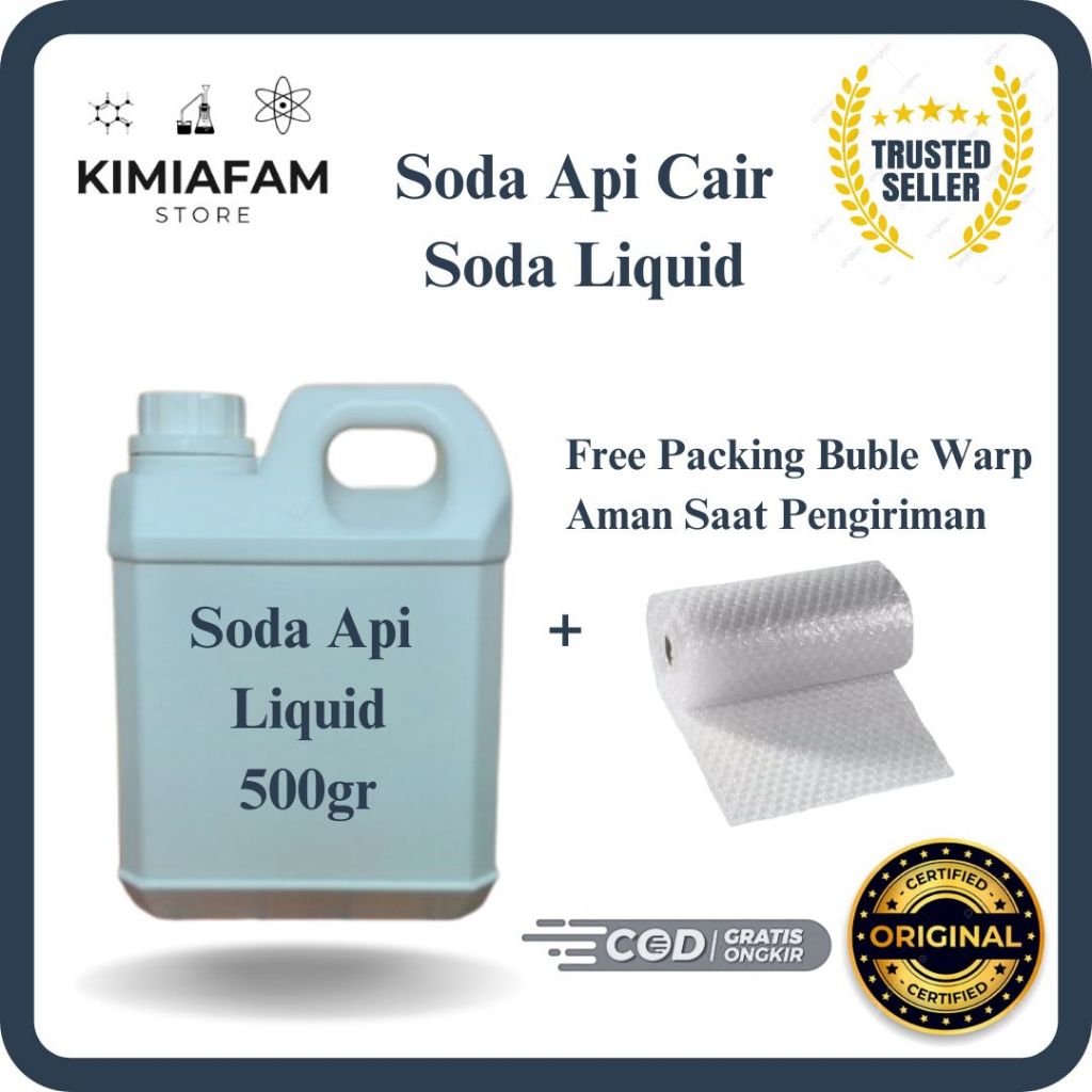 Jual Soda Api Cair Caustic Soda Liquid NAOH Liquid 500ml | Shopee Indonesia