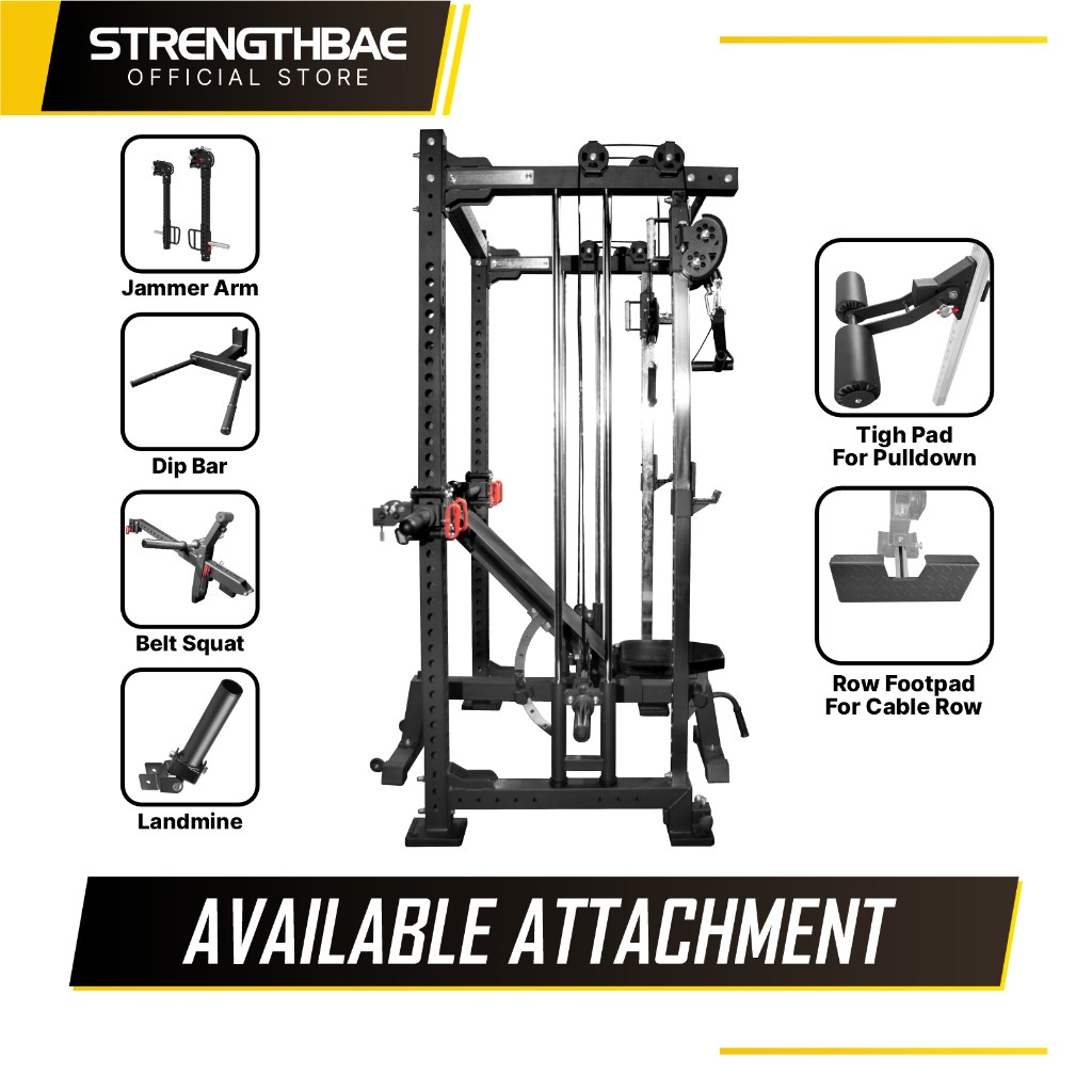 Jual All in One Trainer Echo STRENGTHBAE Squat Rack Power Rack Smith ...