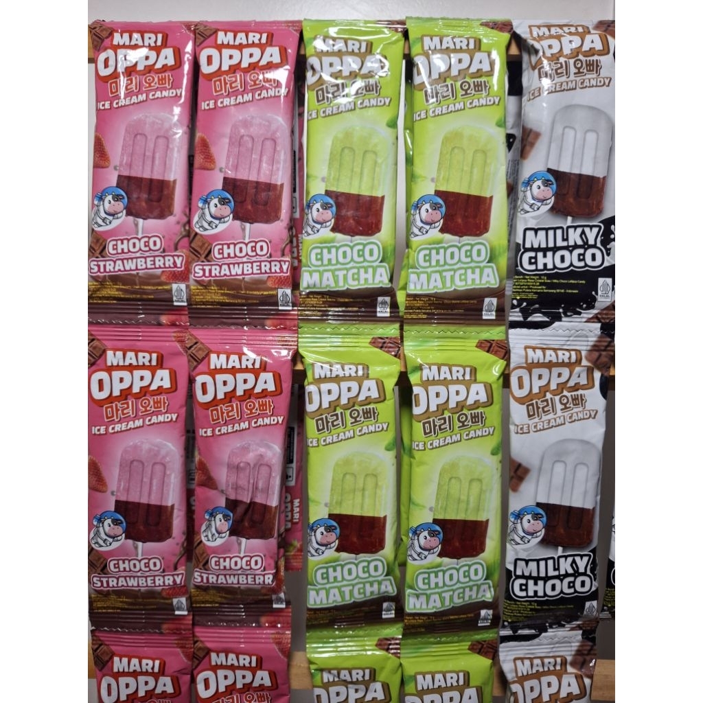 Jual Mari Oppa Ice Cream Candy Isi 10 Pcs Mix | Permen Coklat Buah ...