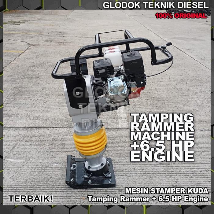 Jual STAMPER KUDA PEMADAT TANAH ORIGINAL TERBAIK Tamping Rammer Bensin ...