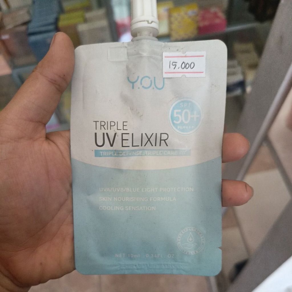Jual YOU TRIPLE UV ELIXIR SUNSCREEN SPF 50+ PA++++ 10ML | Shopee Indonesia
