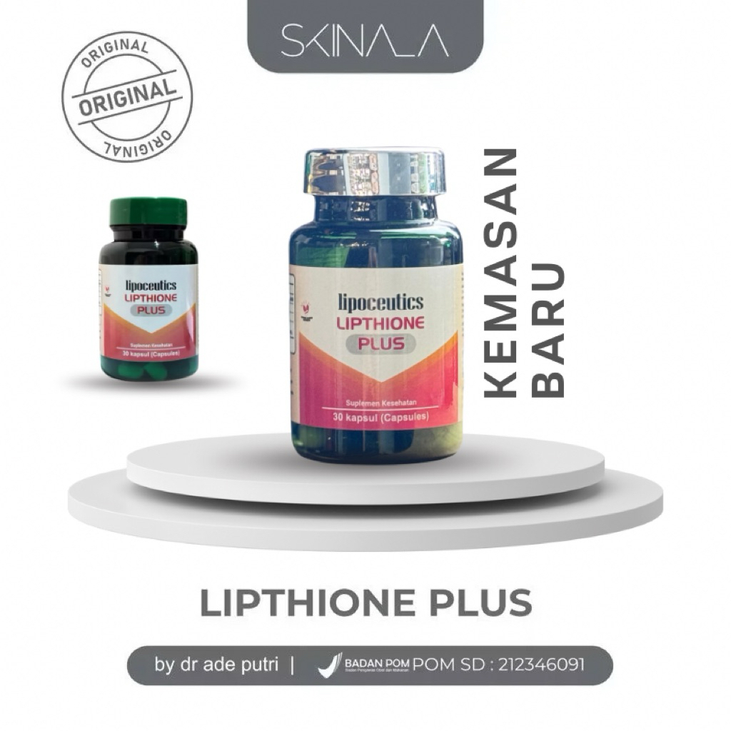 lipoceutics glutathione Jual ORIGINAL LIPOCEUTICS LIPTHIONE PLUS SUPLEMEN KESEHATAN KULIT  GLUTATHIONE ALPHA LIPOIC ACID ZINC MENCERAHKAN MENGURANGI FLEK