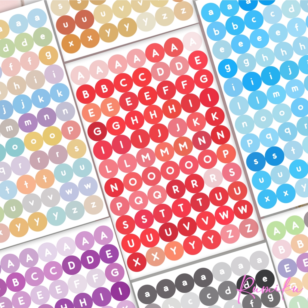 Jual Sticker Deco Huruf / Sticker Jurnal Huruf / Aesthetic / Letter ...