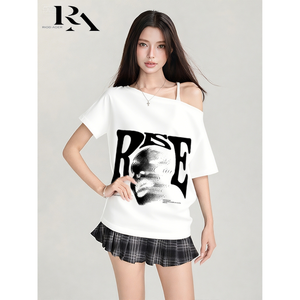 Jual RIOD AOER RIOD AOER baju atasan wanita terbaru Amerika Y2K Pola ...