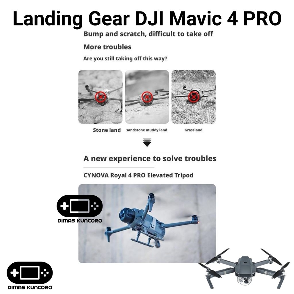Jual Landing Gear DJI Mavic 4 PRO kaki extended foldable lipat drone ...