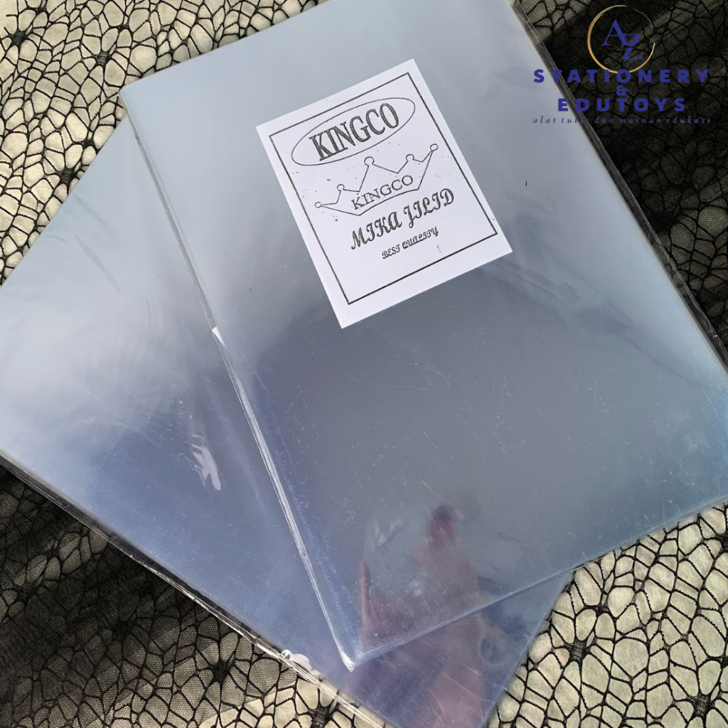 Jual (100 Lembar) 1 Pak Plastik Mika Bening Kingco Cover Jilid / Mika ...