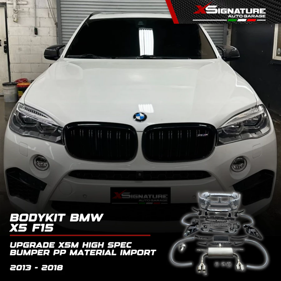 BMW X5 F15 (2013-2018) UPGRADE BODYKIT X5M HIGH SPEC BUMPER PP MATERIAL IMPORT