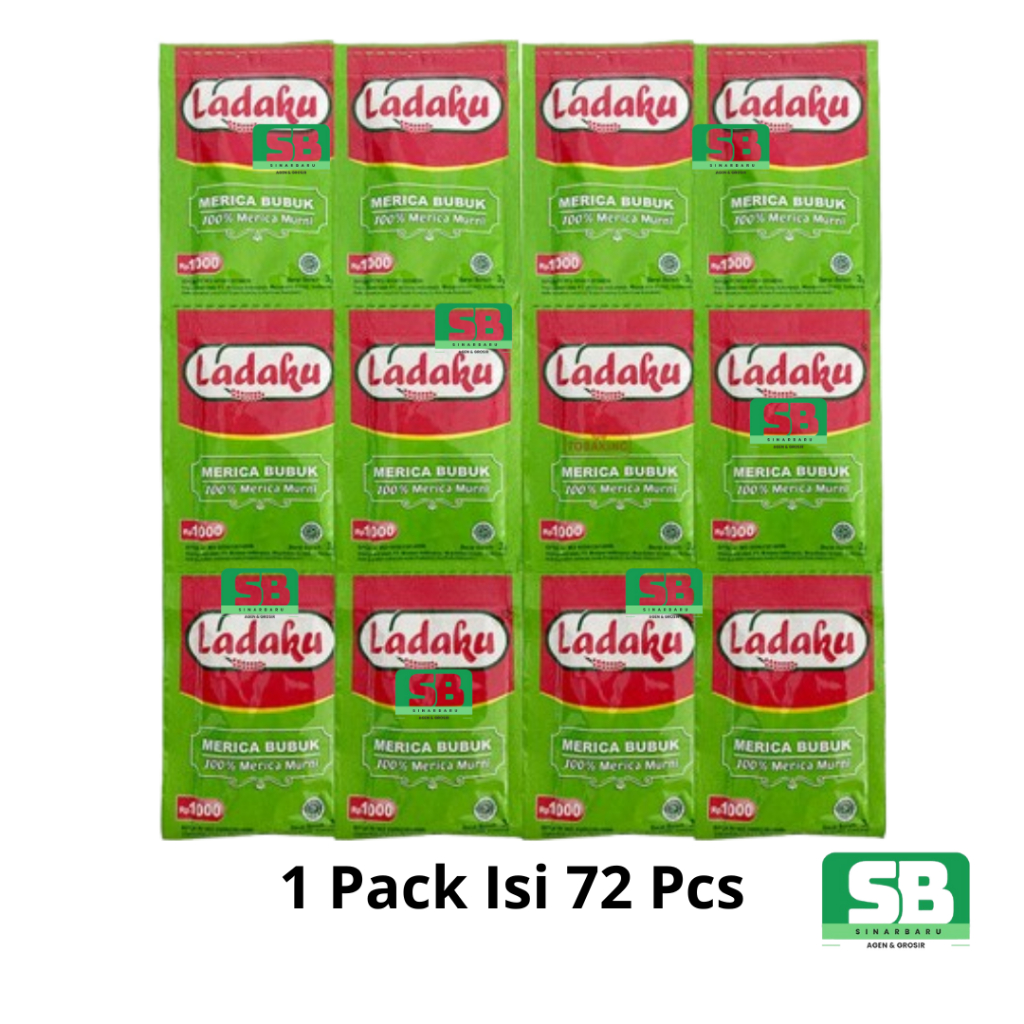 Jual Ladaku 100% Merica Bubuk Asli 1 Pack Isi 72 Pcs | Shopee Indonesia