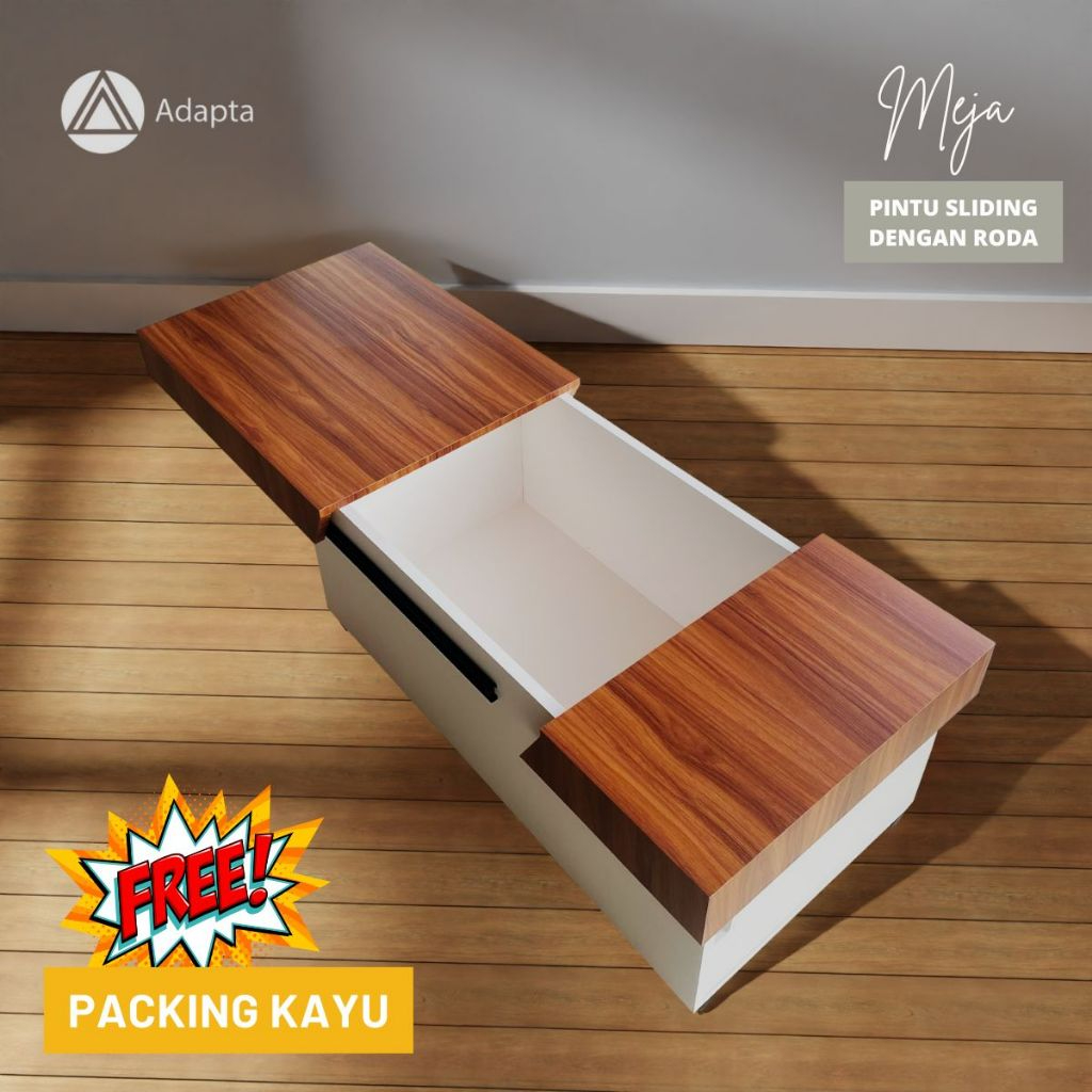 Jual Adapta - Meja Tamu Top Table Bukaan Sliding Minimalis - Coffie ...