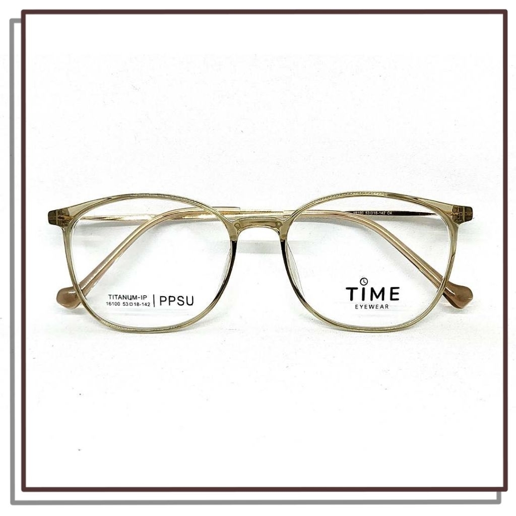 Jual FRAME KACAMATA PLASTIK TITANIUM TIME 16100 Model Keren Elegan ...