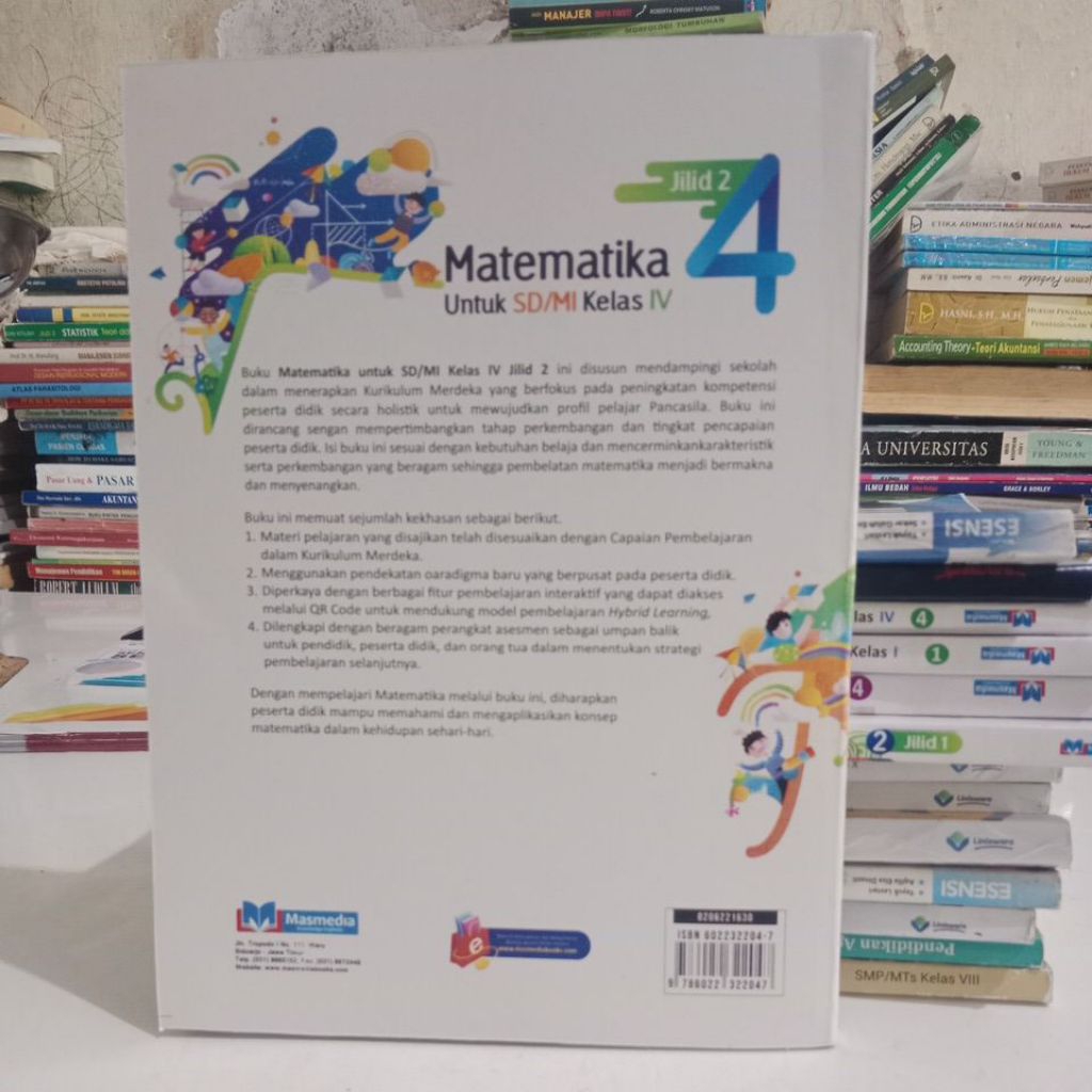 Jual buku Matematika SD kelas 4 jilid 2 penerbit masmedia | Shopee ...