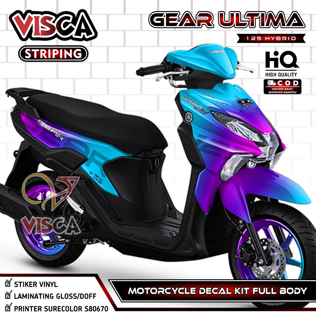 Jual Decal Mio Gear 125 Ultima Hybrid Full Body - Stiker Motor Gear 125 ...
