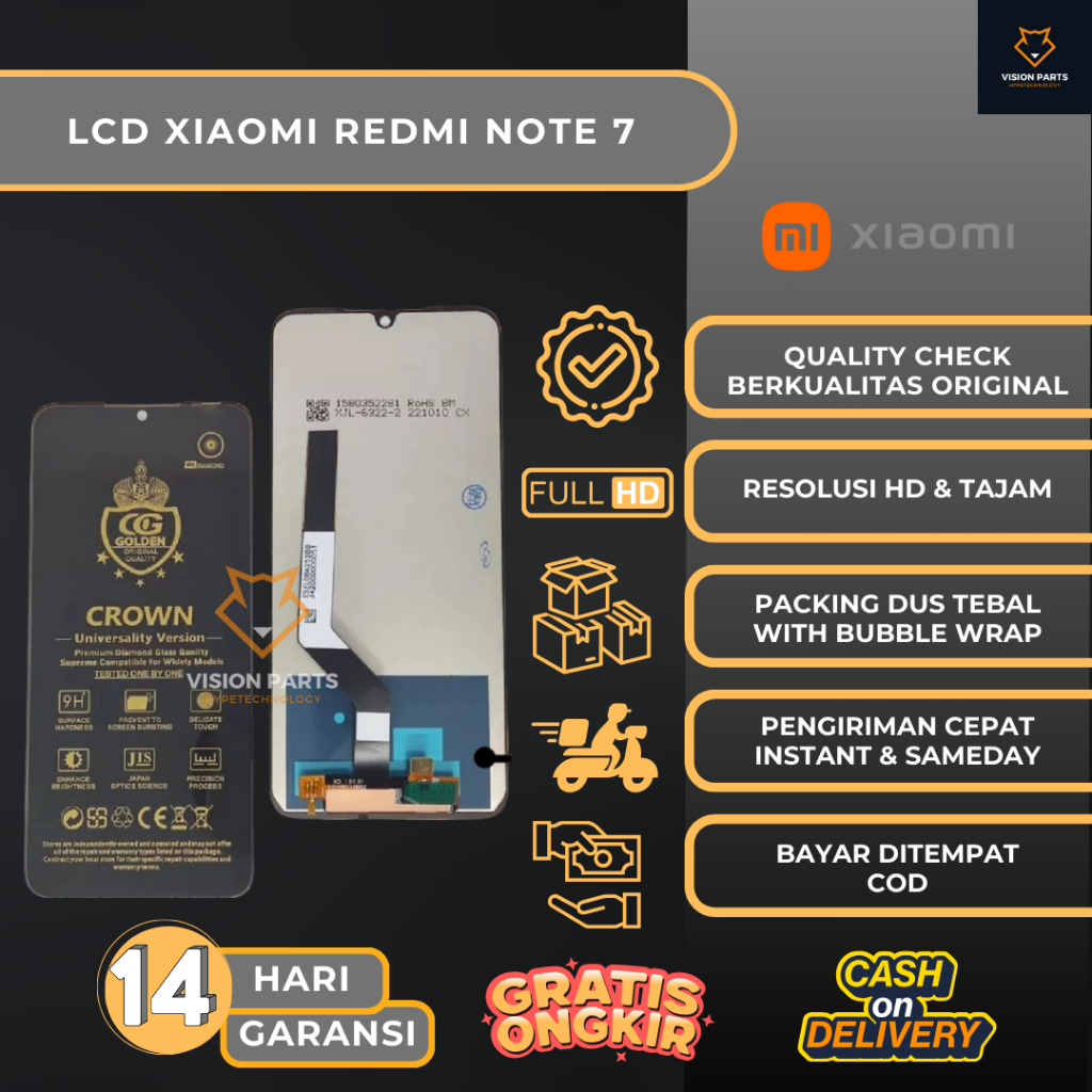 Jual LCD TOUCHSCREEN XIAOMI REDMI NOTE 7 COMPLETE ORIGINAL | Shopee ...