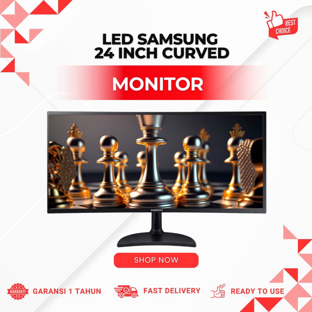 Jual Samsung Monitor LED 24 Inch Curved Garansi resmi | Shopee Indonesia