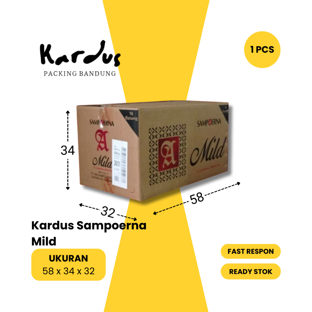Jual Kardus Sampoerna Mild | Ukuran 58 x 20 x 24 | Kardus Packing ...