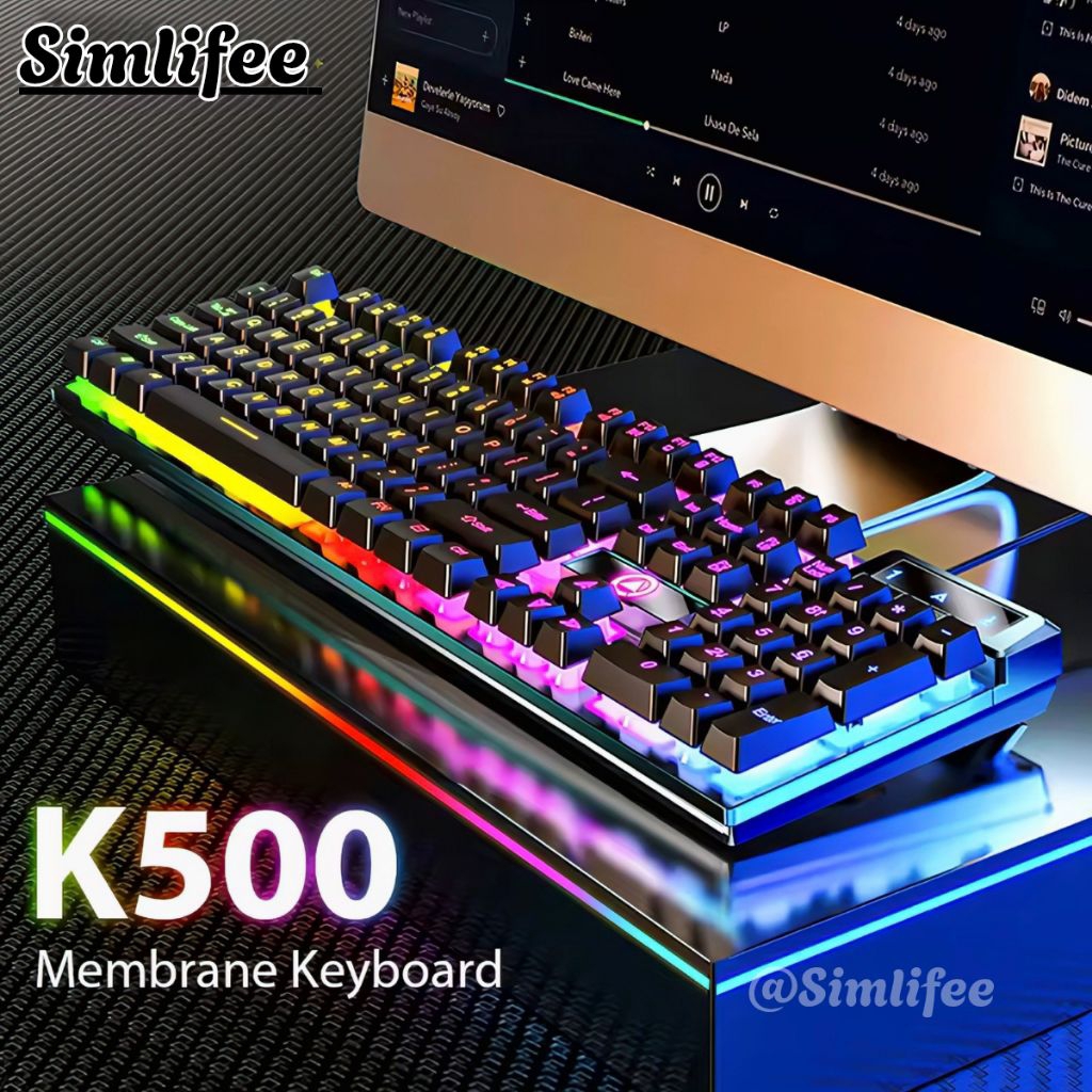 Jual Keyboard Gaming Mechanical Hand RGB Cable Light K500 | Shopee ...
